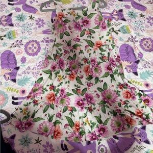 Red and Pink Sleeveless Sundress for Wedding Guests